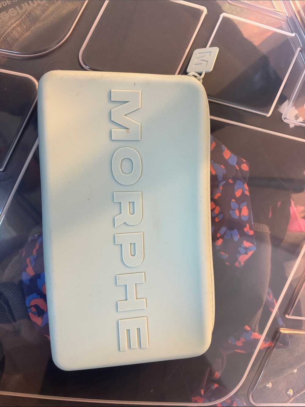 Morphe Pastel Blue Zippered Tablet & Accessory Case